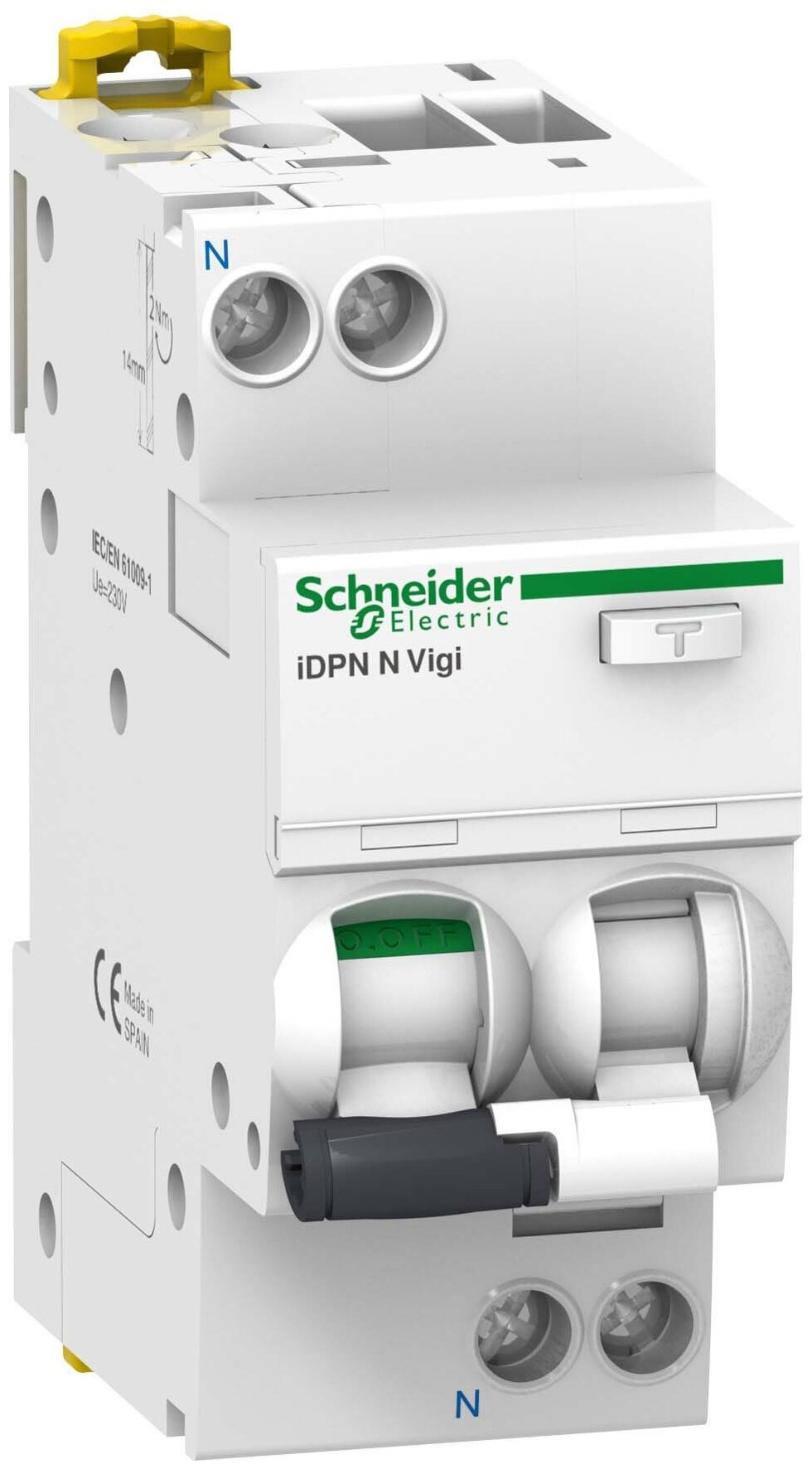 Автоматический выключатель дифференциального тока (АВДТ) Schneider Electric Acti9 iDPN N Vigi 32A 30mA тип AC кривая отключения C 2 полюса 6kA