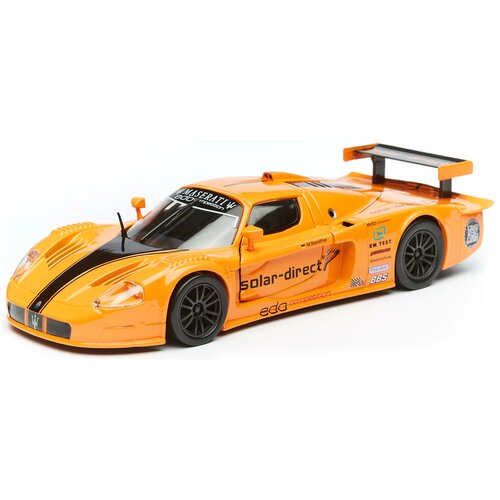 Легковой автомобиль Bburago Maserati MC12 (18-21078) 1:24, оранжевый bburago 1 24 maserati mc12 sports car static die cast vehicles collectible model car toys