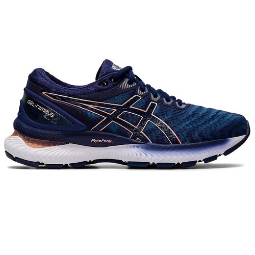 фото Кроссовки беговые женские asics 1012a587 401 gel-nimbus 22 текстиль фиолетовый цвет фиолетовый размер us 8,5