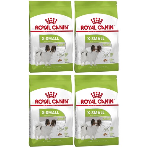 Сухой корм для собак Royal Canin X-Small Adult 1 уп. х 4 шт. х 500 г (для мелких и карликовых пород) корм для собак royal canin size x small adult для миниатюрных пород от 10 месяцев до 8 лет сух 3кг