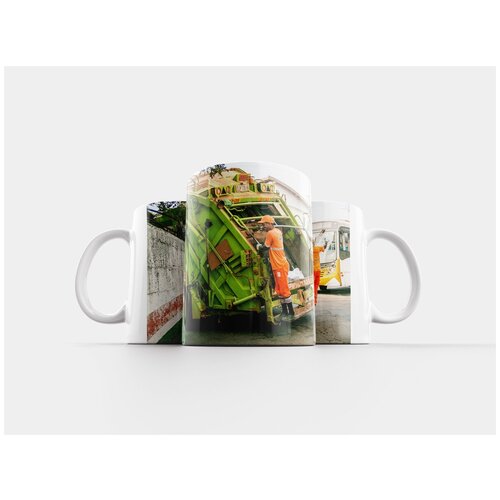 фото Кружка "мусор, машина для подметания улиц, грузовик коллектор" 320 мл lotsprints