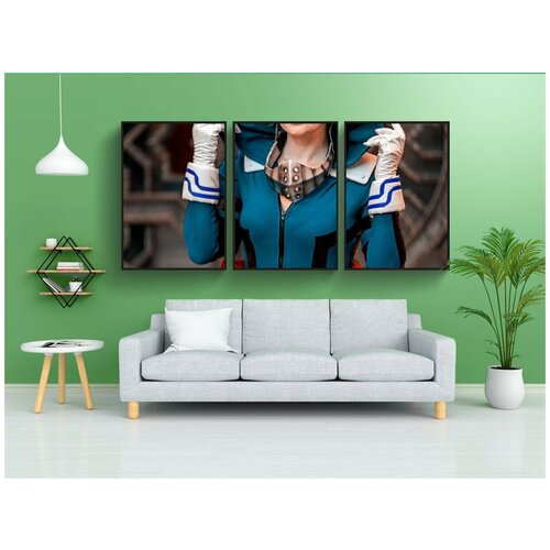 фото Набор модулных постеров для интерьера "косплей, девочка, аниме" 60x90 см. в тубусе, без рамки lotsprints