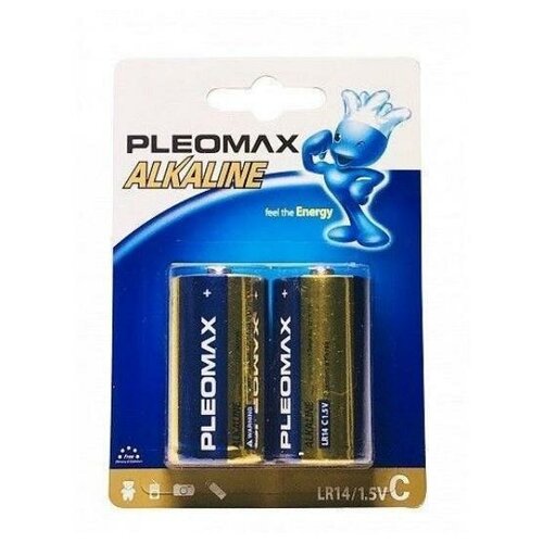 батарейка c [ для samsung] lr14 pleomax 2 bl 20 160 Батарейка Pleomax C/LR14, 2 шт.