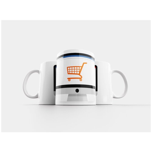 фото Кружка "электронная торговля, онлайн шоппинг, электронная коммерция" 320 мл lotsprints