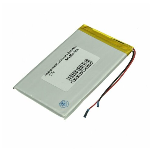 Универсальный аккумулятор банка 37 B 2300 мАч 85x50x3 мм 74000₽