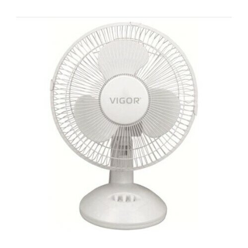 Вентилятор настольный Vigor НХ-1169 диаметр 23см 3 скорости автоматическое вращение на подставке белый 119000₽