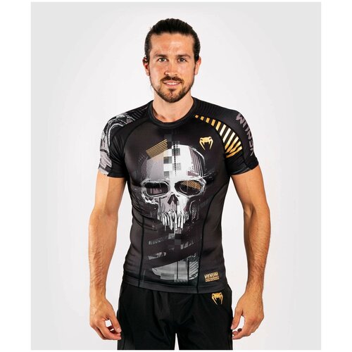 Рашгард Venum Skull Rashguard Short Sleeves Black/Grey XL