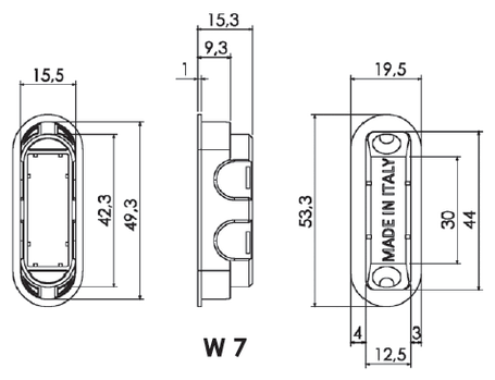 Защелка дверная, Morelli, магнитная под цилиндр, Morelli, M1885 SC матовый хром - фотография № 13