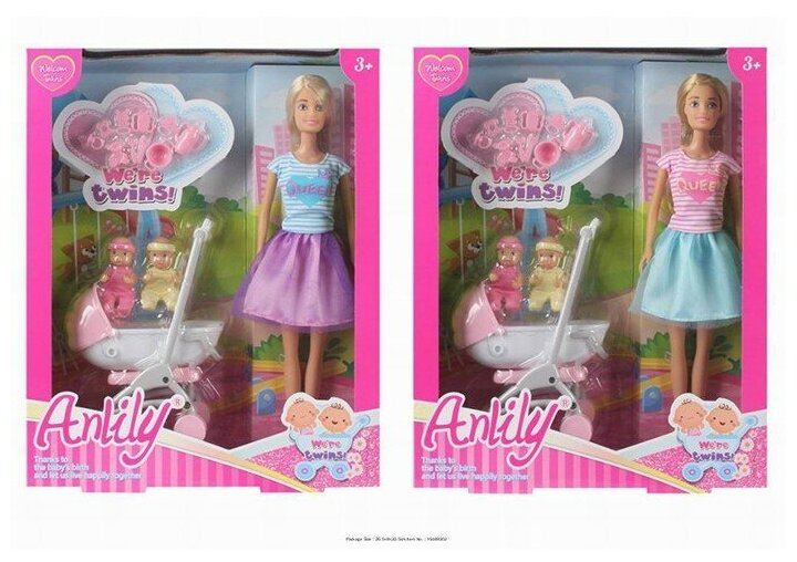 Кукла 99127 Anlily мамочка с малышами в коробке