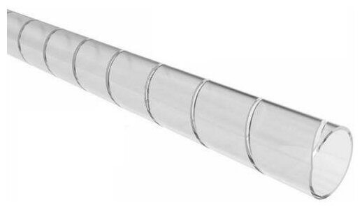 Держатель для проводов Rexant 07-7012 SWB-12 гибкий кабельный органайзер диаметр 12 мм длина 2 метра прозрачный