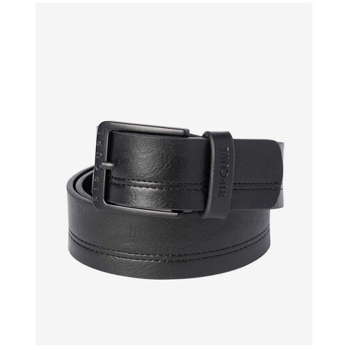 фото Ремень rip curl double stitch pu belt, цвет 0090 black, размер s/m