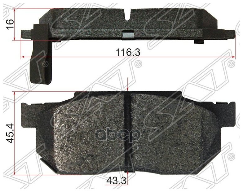 Колодки Тормозные Перед Honda Fit Gd1 Sat арт. ST-45022-SAA-000