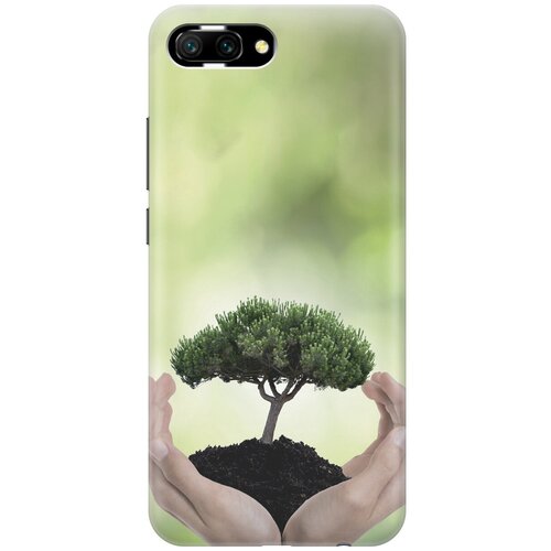 фото Силиконовый чехол на honor 10 / хонор 10 с принтом "оберегайте природу gosso