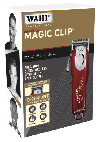 Машинка для стрижки Wahl 8148-2316H Magic Clip Cordless 5Stars, бордовый - фотография № 15