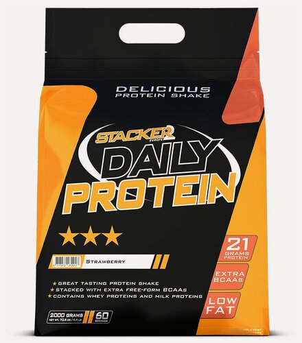 Изображение товара Протеин Daily Protein с BCAA и глютамином Stacker2 клубника, 2000 гр.