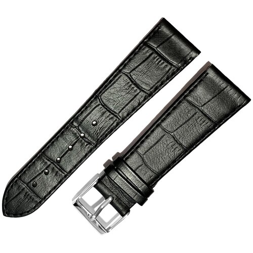 фото Ремешок для часов ardi мужской, 22 мм, натуральная кожа, черный