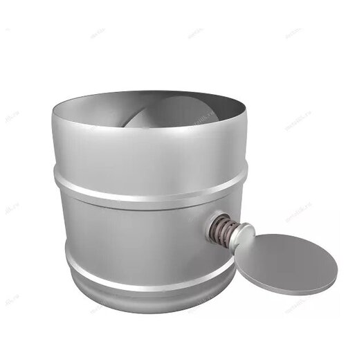 Шибер поворотный нержавейка матовая 0,8мм Металлик и Ко (150 )