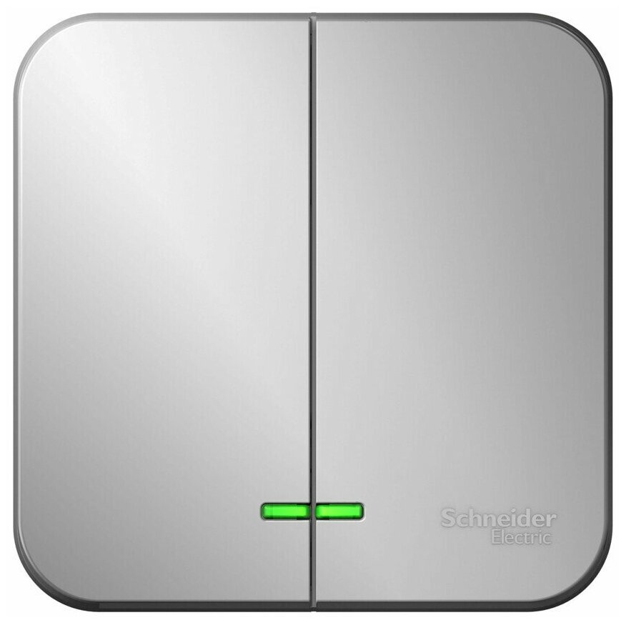 Blanca BLNVS010507 Выключатель 2-клавишный (10 А, в сборе, с/у, бежевый) Schneider Electric - фото №11