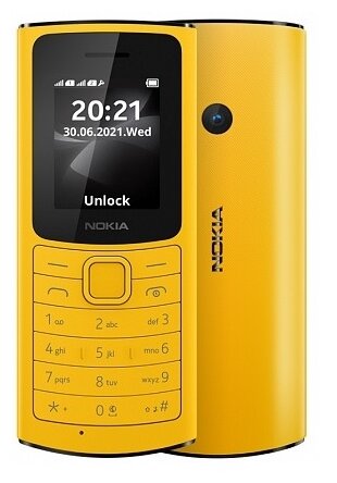 Сотовый телефон Nokia 110 DS 4G (TA-1386) Yellow