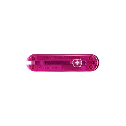 Передняя накладка для ножей VICTORINOX 58 мм, пластиковая, полупрозрачная розовая Victorinox MR-C.6205. T3.10