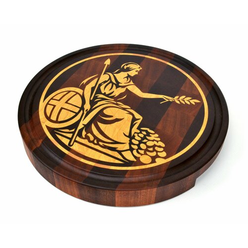 Доска деревянная круглая Wooden Plate 