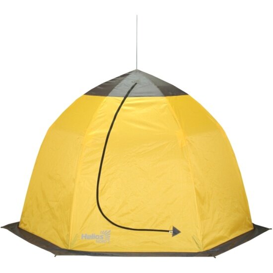 Палатка-зонт зимняя Helios NORD-2 2-местная, желтый с PU пропиткой