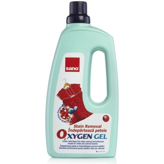 Пятновыводитель Sano Oxygen Stain Remover для белого и цветного белья, 1 л