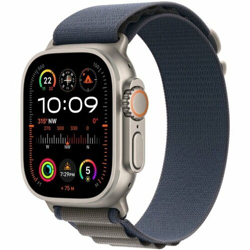 Смарт-часы Apple Watch Ultra 2 GPS + Cellular, 49 мм, корпус из титана, ремешок Alpine Loop Large синие