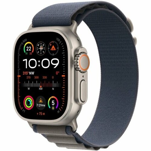 Смарт-часы Apple Watch Ultra 2 GPS Cellular 49 мм корпус из титана ремешок Alpine Loop Large синие 11039000₽