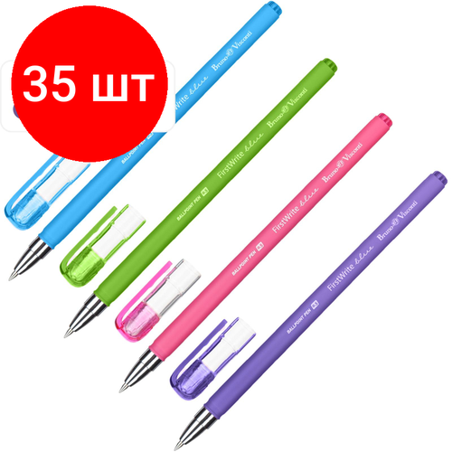 Комплект 35 штук, Ручка шариковая неавтомат. firstwrite. special 20-0237