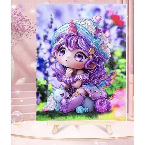Алмазная мозаика Принцесса на подрамнике 23 х 30 см