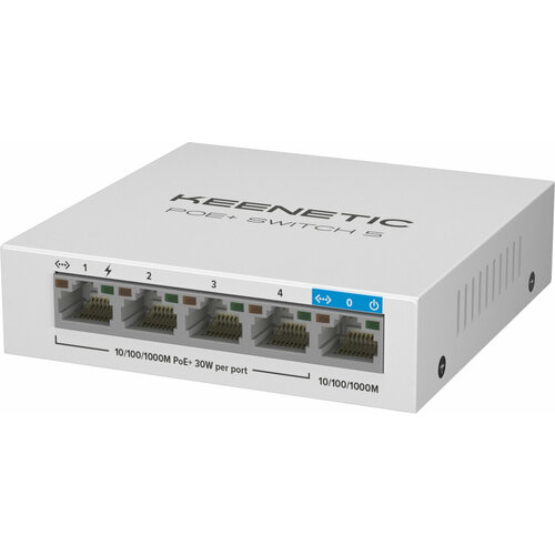 Keenetic POE+ SWITCH 5 (KN-4610) keenetic сетевое оборудование keenetic poe switch 9 kn 4710
