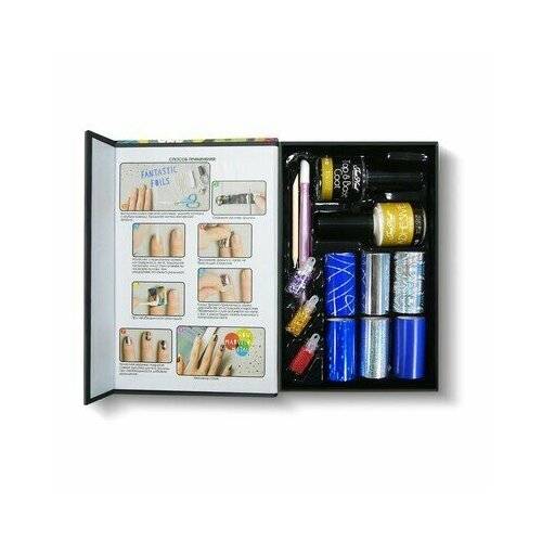 Фольга переводная для дизайна Jessnail Фольга, набор 6 шт, № 002