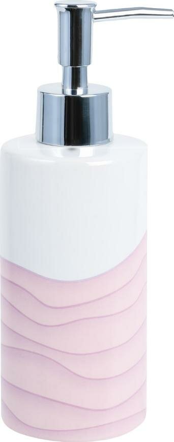 Дозатор для жидкого мыла Fixsen Agat FX-220-1 розовый, белый