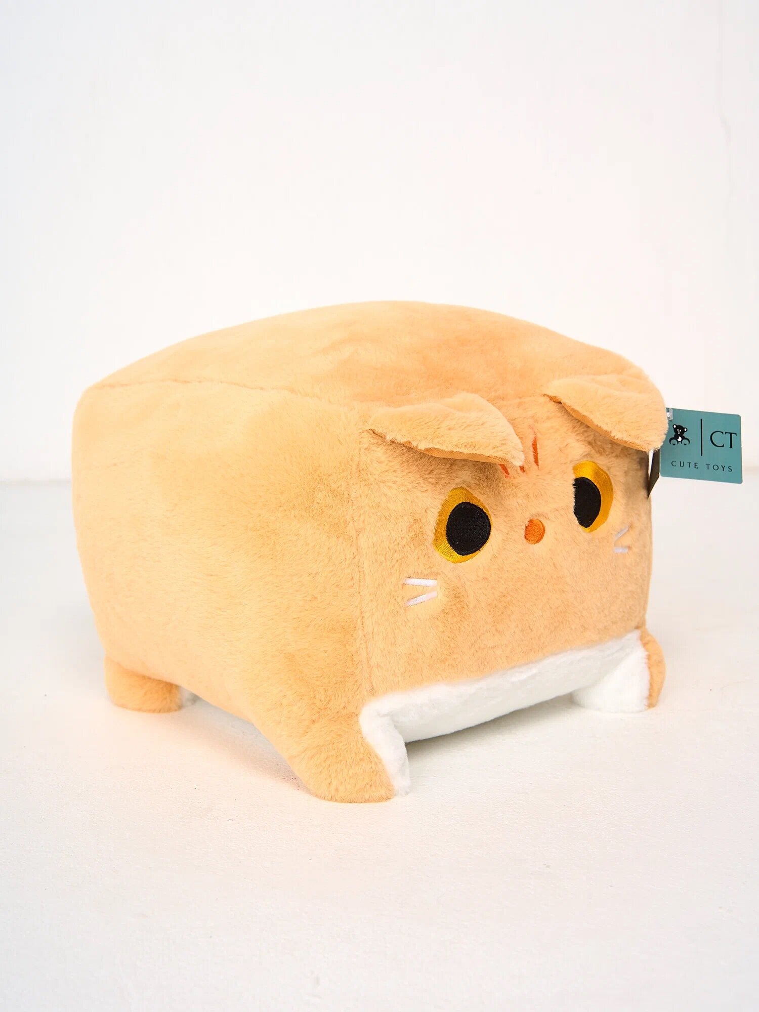 Мягкая игрушка "Бежевый квадратный котик", 20см