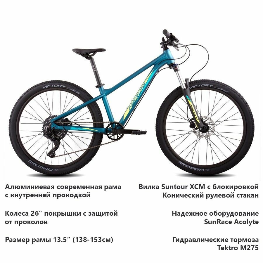 Велосипед Merida Matts J.Trail (2023) Blue, 13.5"