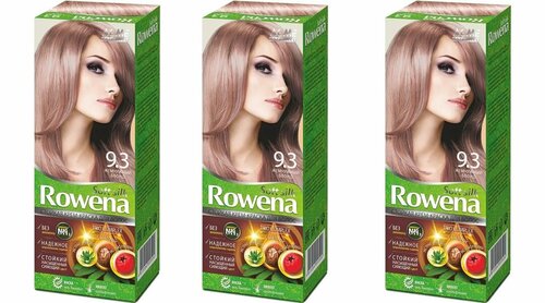 Краска для волос Rowena Soft Silk тон 9.3 жемчужный блонд, без аммиака, 115 мл, 3 шт.