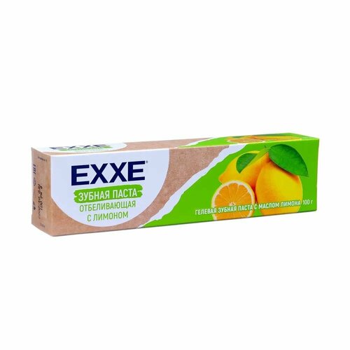 EXXE Зубная паста Отбеливающая с лимоном, 100 г, 6 штук