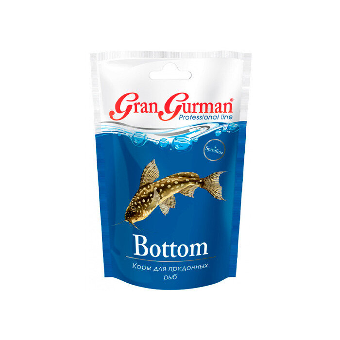 Корм для рыб, зоомир Gran Gurman "Bottom" - для придонных рыб, 25гр ,(1шт)