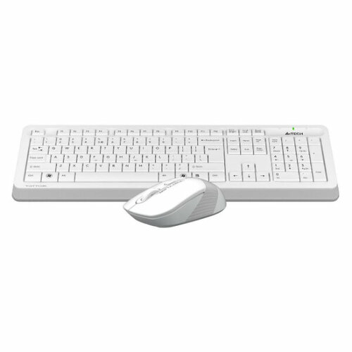 Клавиатура + мышь A4Tech Fstyler FG1010S клав: белый/серый мышь: белый/серый USB беспроводная Multimedia Touch (FG1010S WHITE) клавиатура беспроводная a4tech fstyler fbx51c серый
