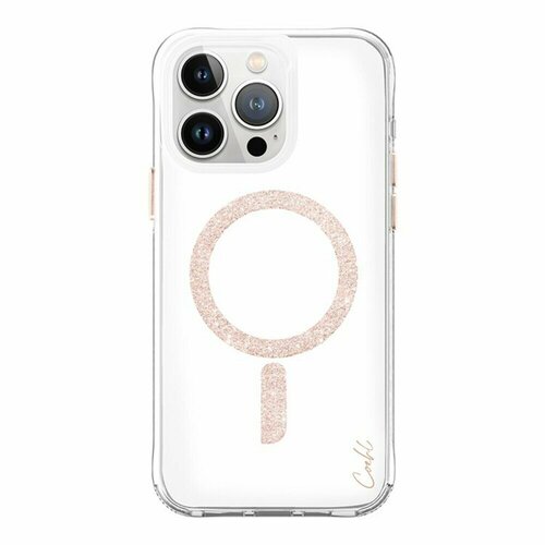 Защитный чехол Uniq Coehl Glace MagSafe для iPhone 15 Pro Max Rose Gold