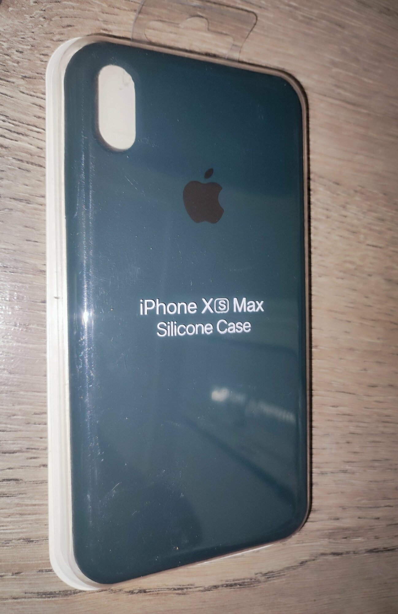 IPhone XS MAX тёмно-зелёный силиконовый чехол Silicone case для айфон 10 икс эс макс