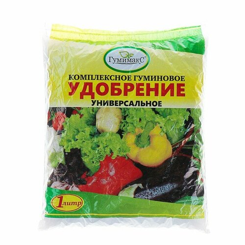 Удобрение Гумимакс-С Универсальное 1 л пакет ПВД. 3 шт. удобрение универсальное картофель 3 л гранулированный гумимакс