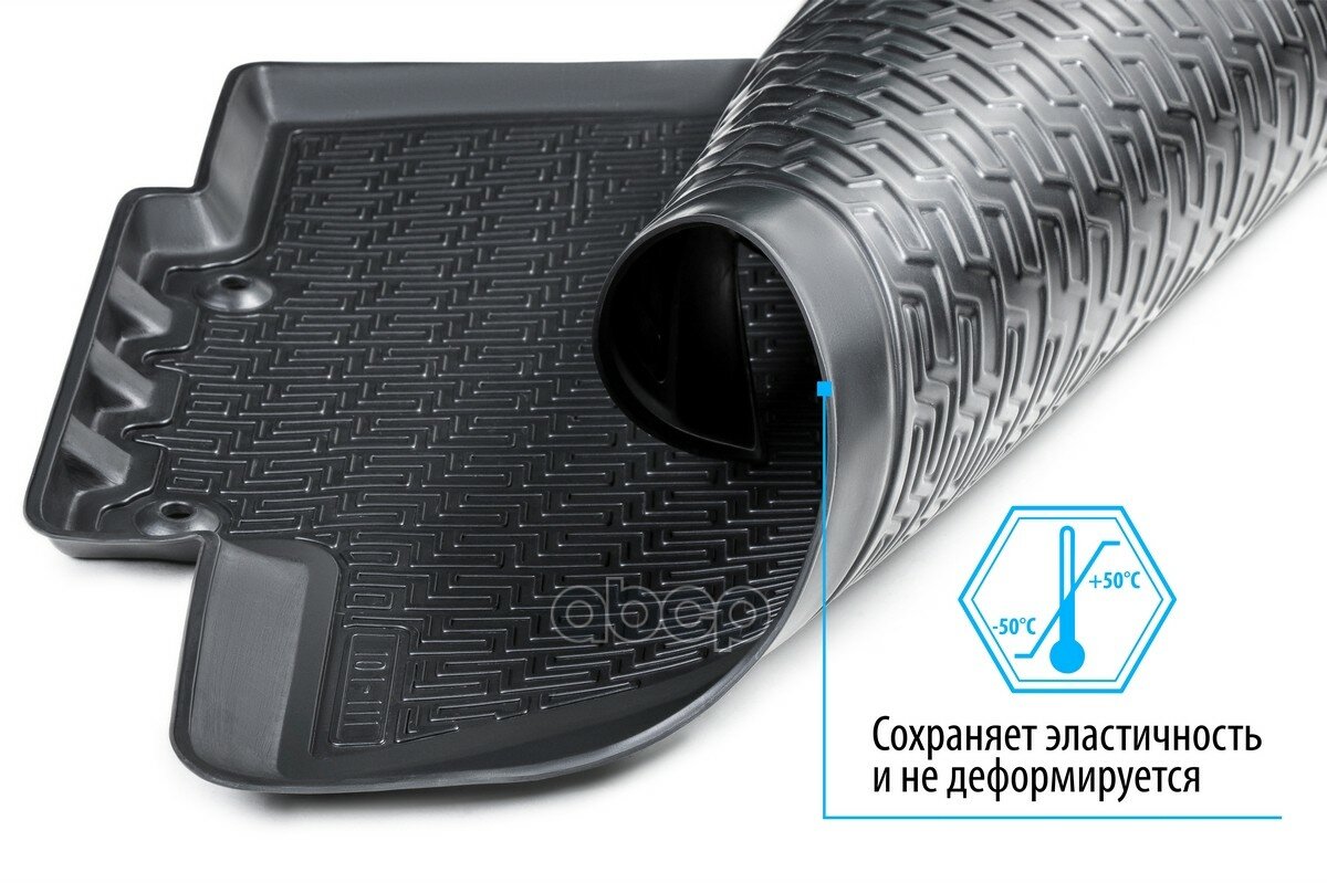 Коврики Салона Mitsubishi Pajero Sport Черный Полиуретан Rival Rival 14005002 Mitsubishi Pajero Sport Rival арт. 14005002