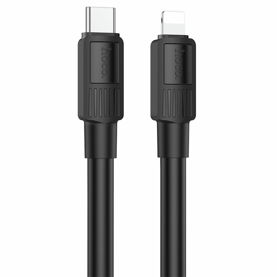 Кабель для айфон USB-C HOCO X84 Solid Type-C - Lightning, 2.4А, 20W, 1 м, черный