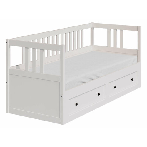 Детская кровать Лузалес Кымор Белый массив сосны Без дополнительного спального места 60210₽