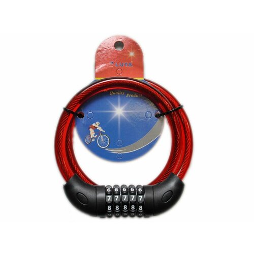 Велозамок с кодовым ключом BZ25-41 Красный 899₽