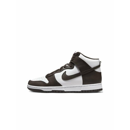 Кроссовки NIKE Dunk High, размер 42 EU, белый, черный