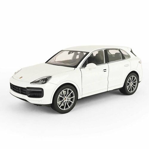 Машинка WELLY 1:24 Porsche Cayenne Turbo белый машинка автоград porsche cayenne turbo 5095773 3098628 1 32 12 см красный