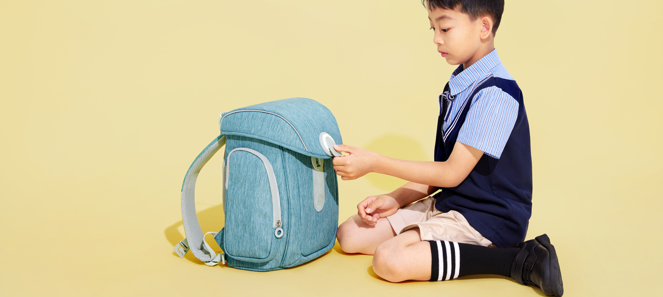 Рюкзак (школьная сумка) NINETYGO smart school bag голубой - фото №15